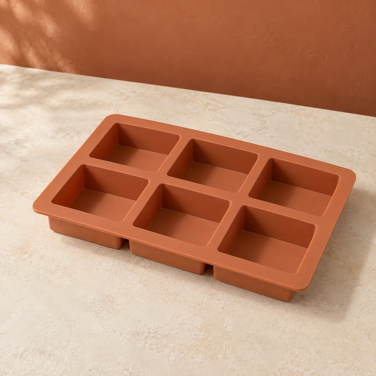 Six-bar rectangle mould